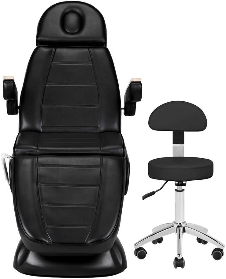 Activeshop Elektrinis kosmetologinis krėslas SILLON Lux 273B + juoda kėdė 304