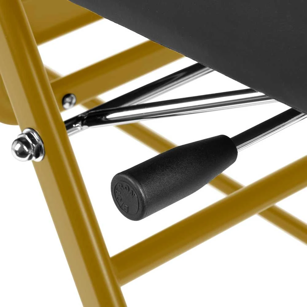 Activeshop Kosmetologinis krėslas BEAUTY CHAIR 557G MODEL GOLD Juodas
