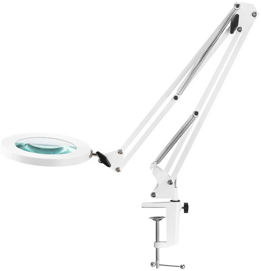 Activeshop LED stalinis šviestuvas su lupa Glow 308 baltas