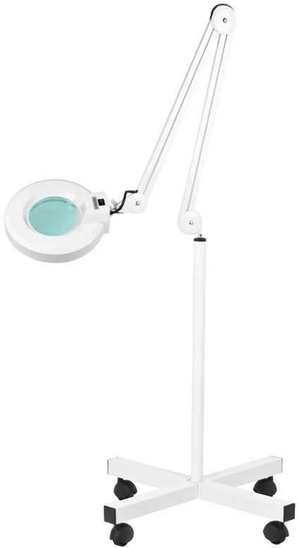Kosmetologinė lempa su lupa ir stovu Activeshop S4 5D 22W, baltos spalvos
