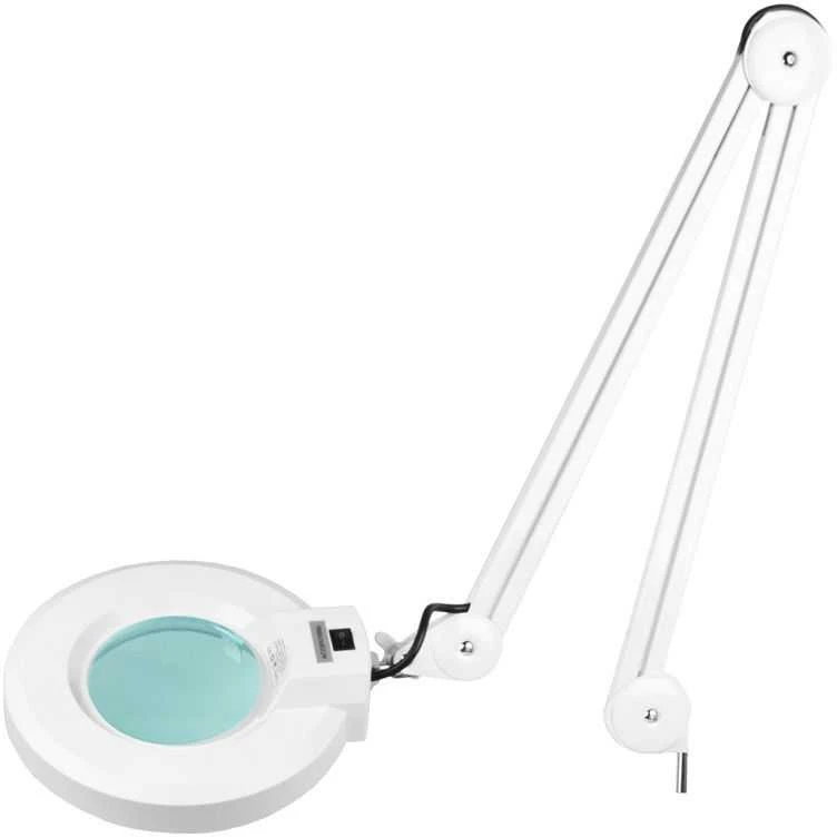 Kosmetologinė lempa su lupa ir stovu Activeshop S4 5D 22W, baltos spalvos