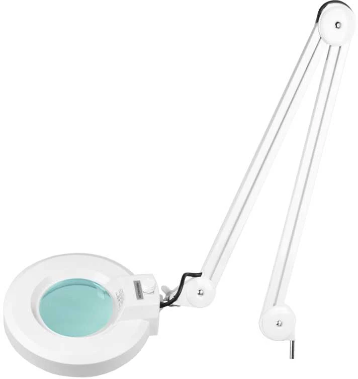 Activeshop Kosmetologinė lempa LED su lupa ir stovu S4 5D 22W ADJUSTABLE Baltas