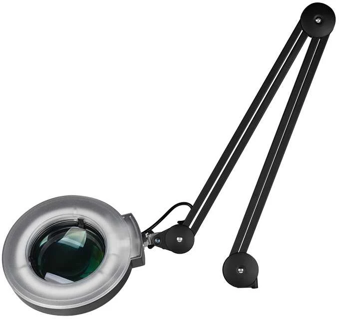 Activeshop Kosmetologinė LED lempa su lupa ir stovu 12W Juodas