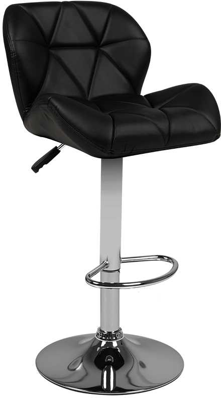Activeshop Baro kėdė BELISSIMO ECO LEATHER CHROME Juodas