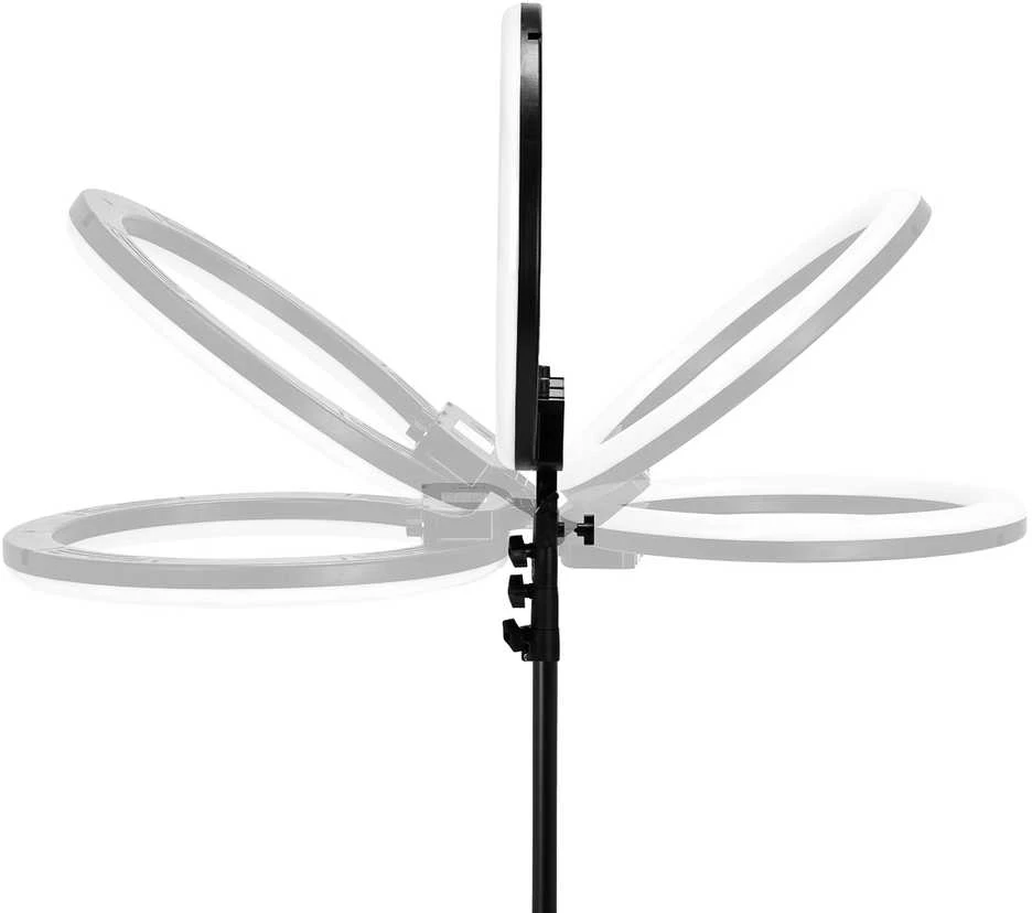 Activeshop Kosmetologinė LED lempa makiažui su stovu GLOW RING LIGHT 18" 45W