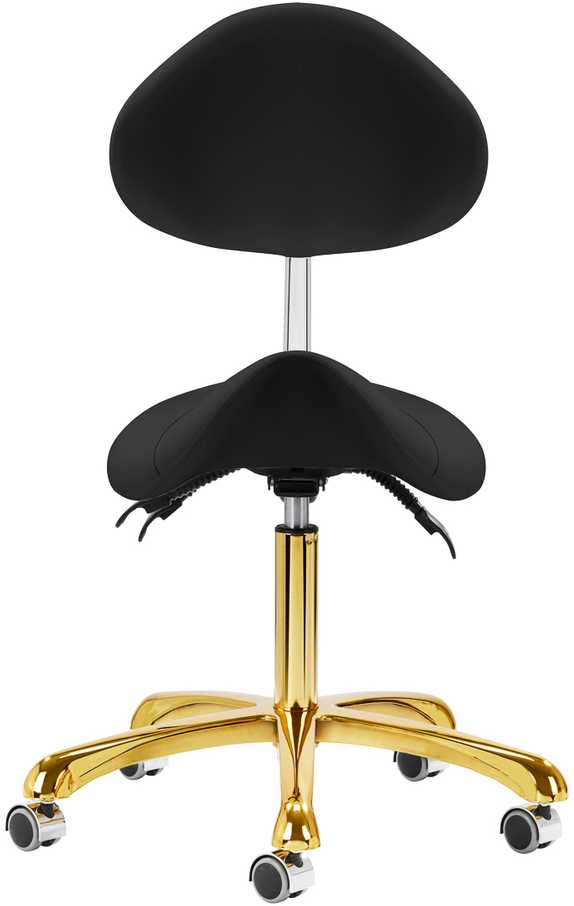 Activeshop Kosmetologinė meistro kėdutė Giovanni 1004 Gold Juodas
