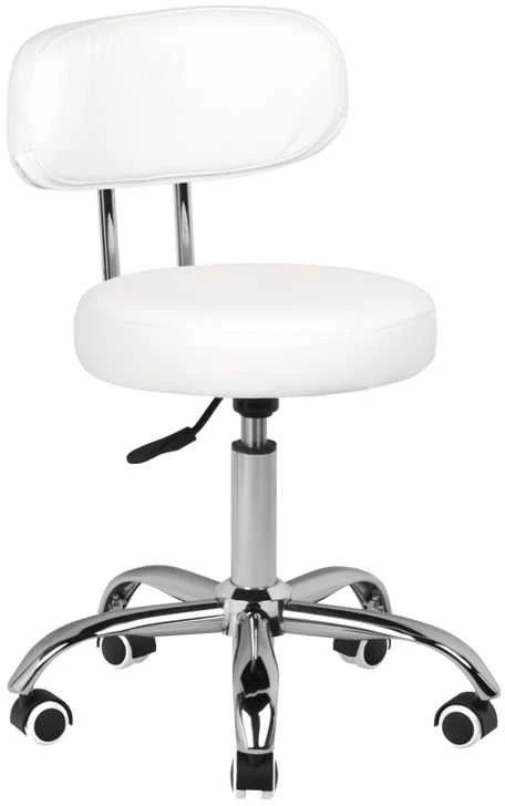 Activeshop Kosmetologinė pedikiūro kėdutė BEAUTY STOOL PEDICURE Baltas HYDRAULIC 39-45CM