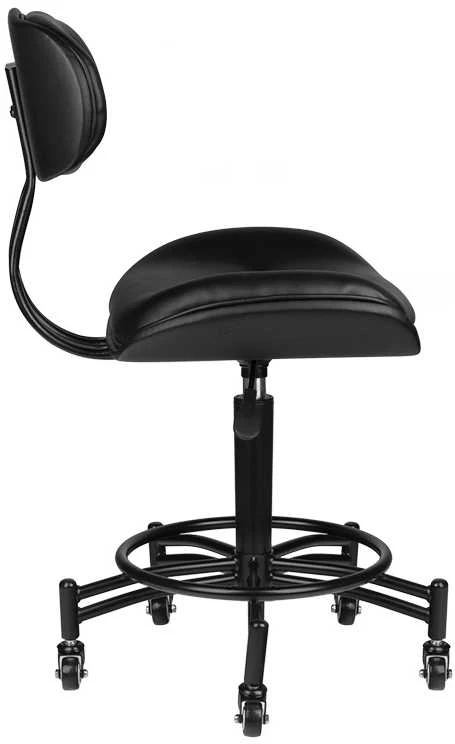 Activeshop Kosmetologinė meistro kėdutė GABBIANO HAIRDRESSER STOOL FLORENCE Juodas