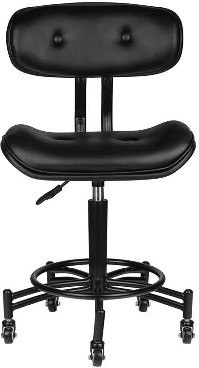 Activeshop Kosmetologinė meistro kėdutė GABBIANO HAIRDRESSER STOOL FLORENCE Juodas