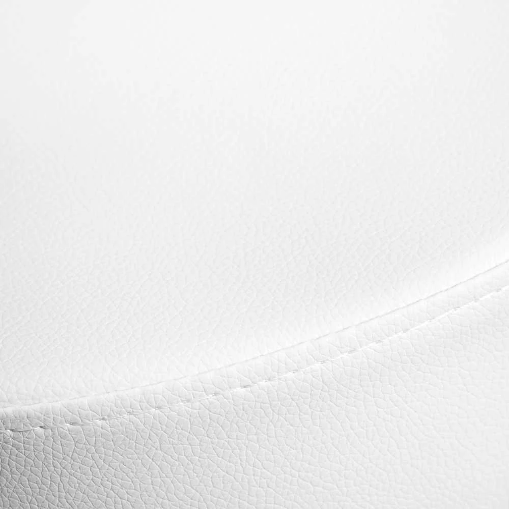 Activeshop Kosmetologinė meistro kėdutė BEAUTY BACKREST ROUND GOLD Baltas