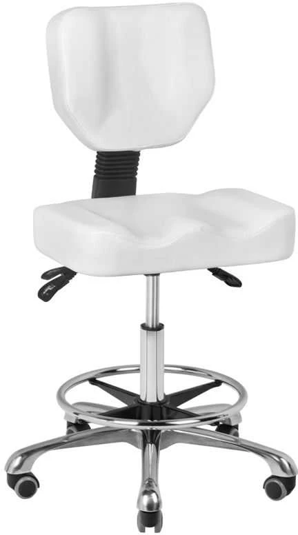 Activeshop Kosmetologinė meistro kėdutė BEAUTY STOOL COMFORT Baltas