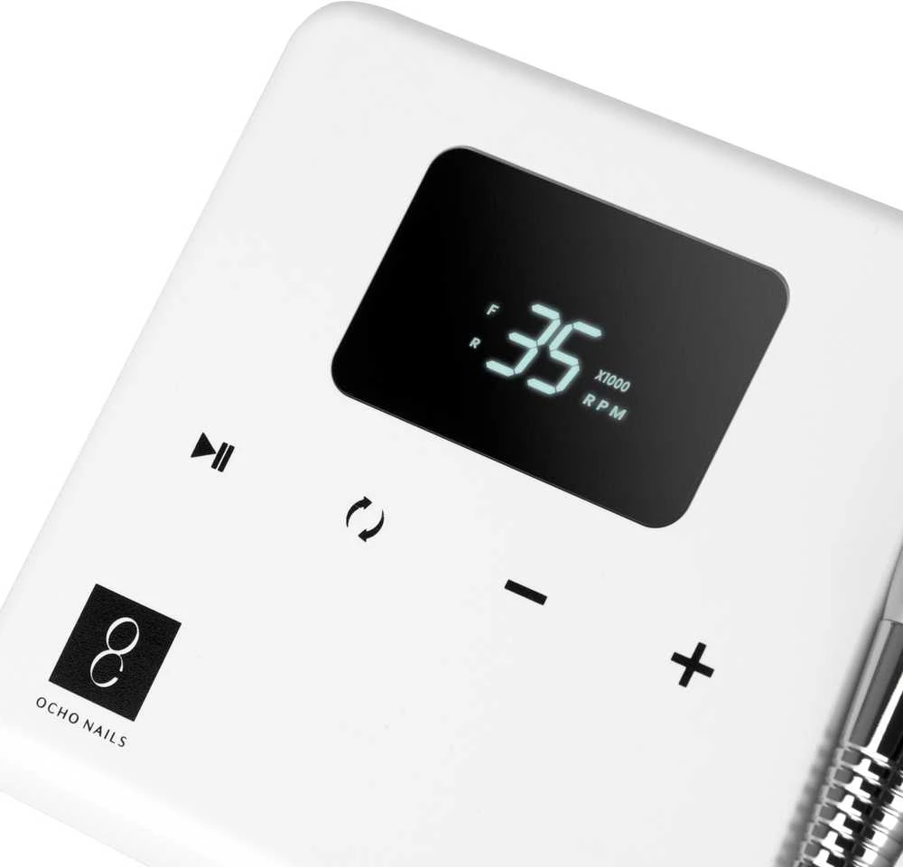 Activeshop Profesionali elektrinė nagų freza manikiūro darbams OCHO TECHNIC 65W, baltos spalvos