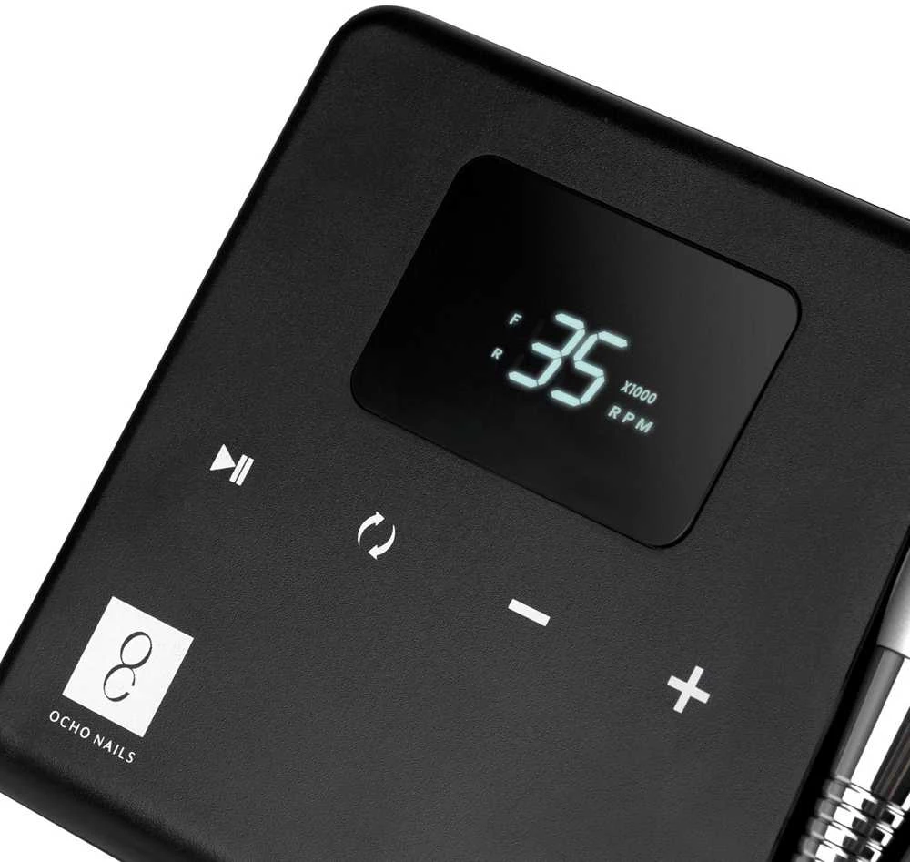 Activeshop Profesionali nagų freza Ocho Technic 65W juoda