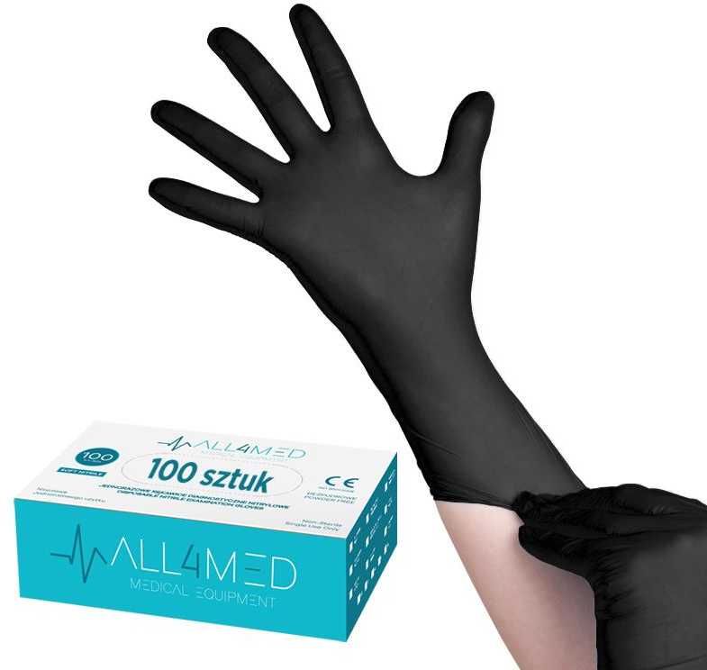 Activeshop ALL4MED nitrilinės pirštinės L