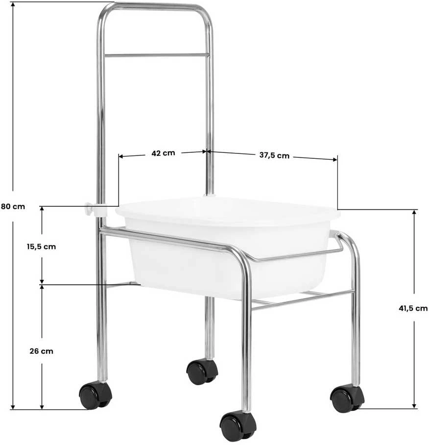Activeshop Pedikiūro vonelė SHOWER FOR PEDICURE CHROME