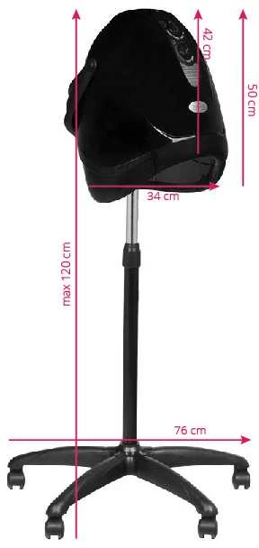 Activeshop Gabbiano Pastatomas džiovintuvas Hood LX-201S, juodas