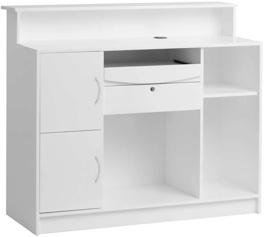 Activeshop Registratūros stalas GABBIANO RECEPTION DESK DIAMOND Baltas
