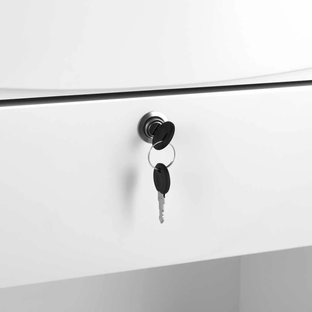 Activeshop Registratūros stalas GABBIANO RECEPTION DESK DIAMOND Baltas