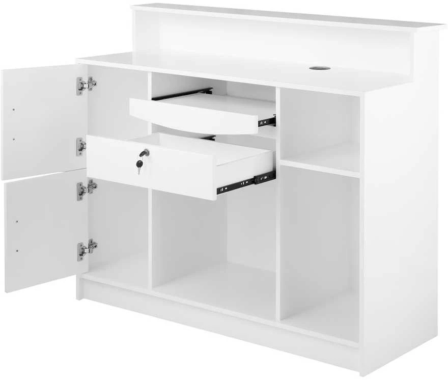 Activeshop Registratūros stalas GABBIANO RECEPTION DESK DIAMOND Baltas