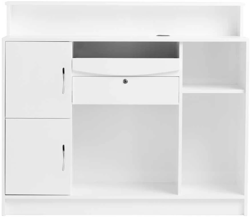 Activeshop Registratūros stalas GABBIANO RECEPTION DESK DIAMOND Baltas