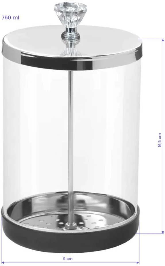 Activeshop Stiklinis indas įrankių dezinfekcijai, 750ml