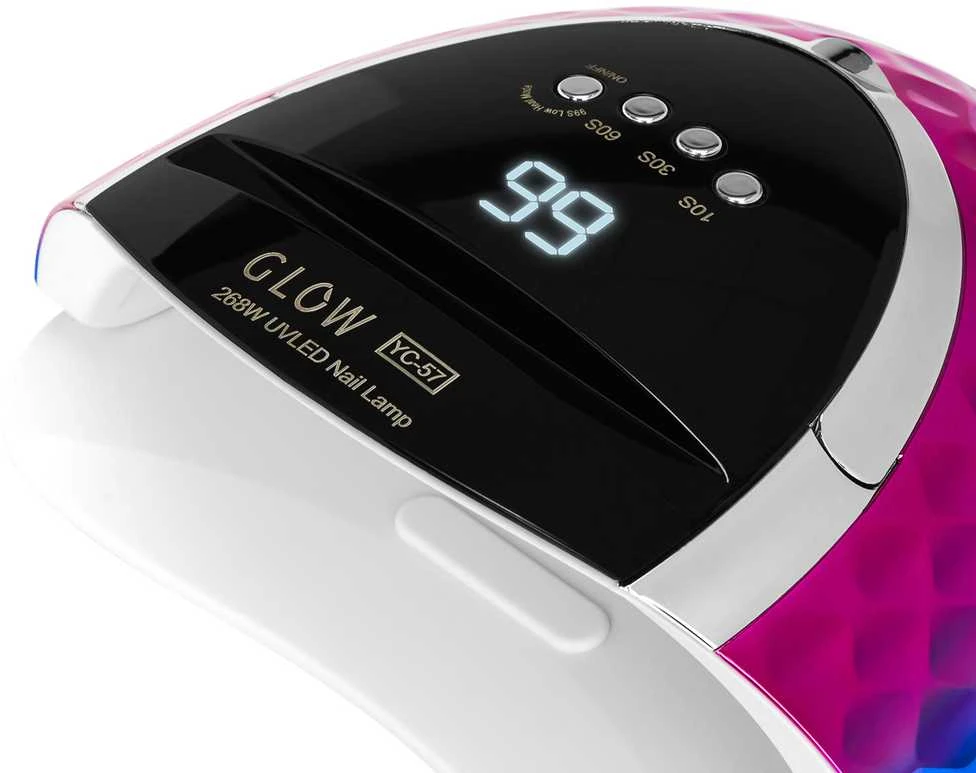 Activeshop Nagų lempa UV LED Glow YC57 268W Rožinė Mėlyna