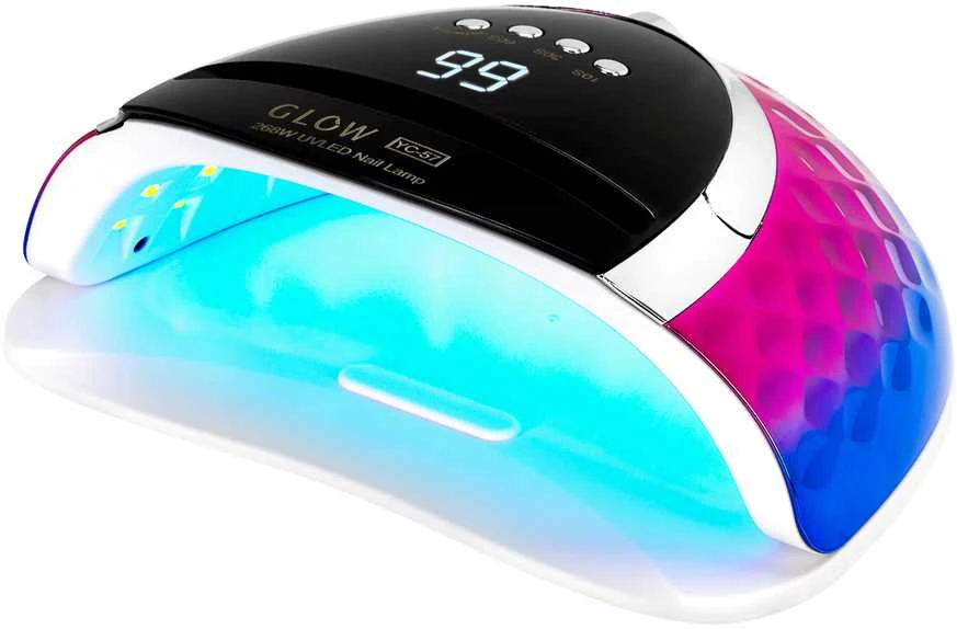 Activeshop Nagų lempa UV LED Glow YC57 268W Rožinė Mėlyna