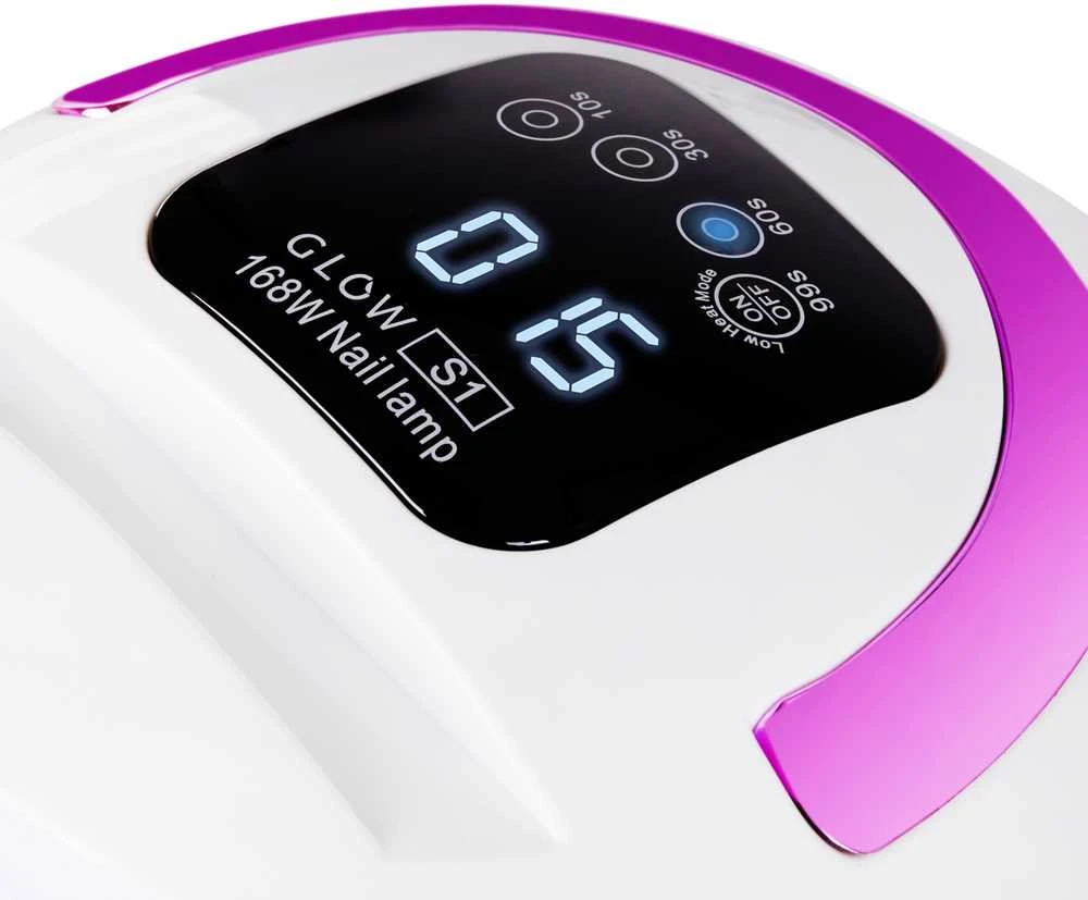Activeshop Nagų lempa UV LED Glow S1 168W Baltas Rose