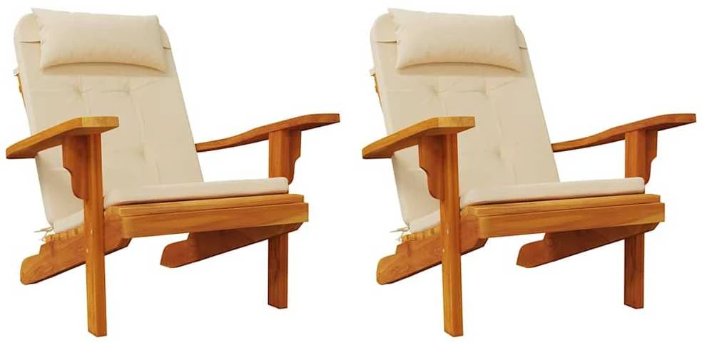 Adirondack kėdės pagalvėlės, 2vnt., smėlio, oksfordo audinys