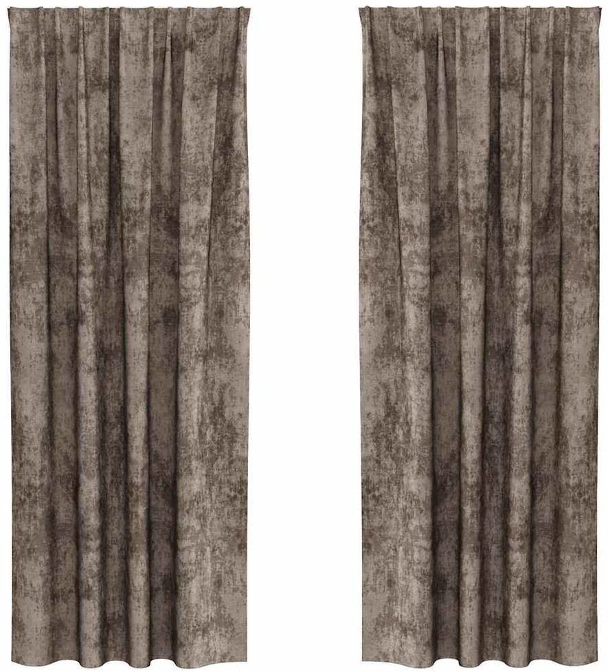 Aksominio tipo užuolaidos 2 vnt. Kapučino 260 x 140 cm Aksomas