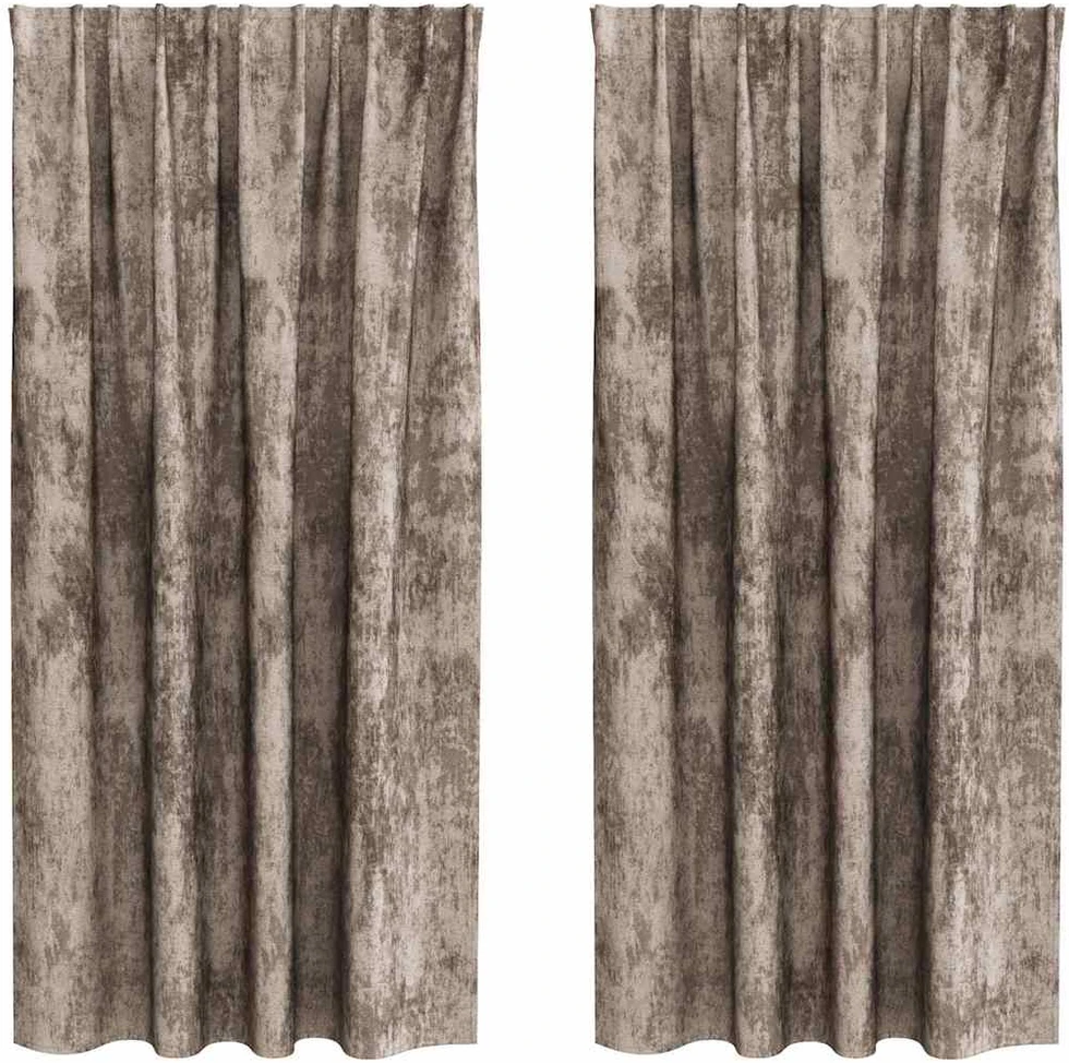 Aksominio tipo užuolaidos 2 vnt. Kapučino 175 x 140 cm Aksomas