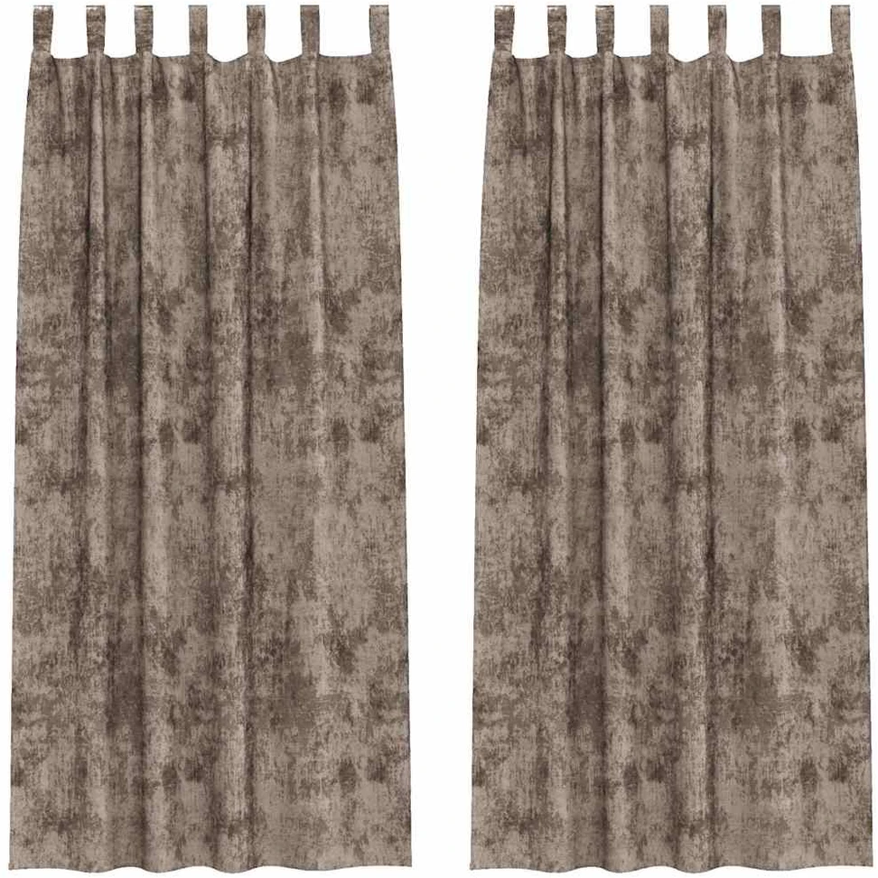 Aksominio tipo užuolaidos 2 vnt. Kapučino 245 x 140 cm Aksomas