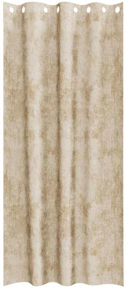 Aksominio tipo užuolaidos 2 vnt. Kreminė 245 x 140 cm Aksomas