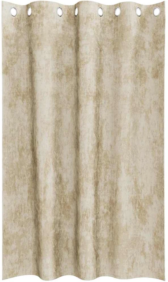 Aksominio tipo užuolaidos 2 vnt. Kreminė 175 x 140 cm Aksomas
