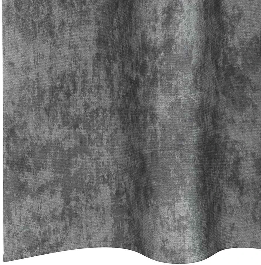 Aksominio tipo užuolaidos 2 vnt. Pilka 140 x 140 cm Aksomas