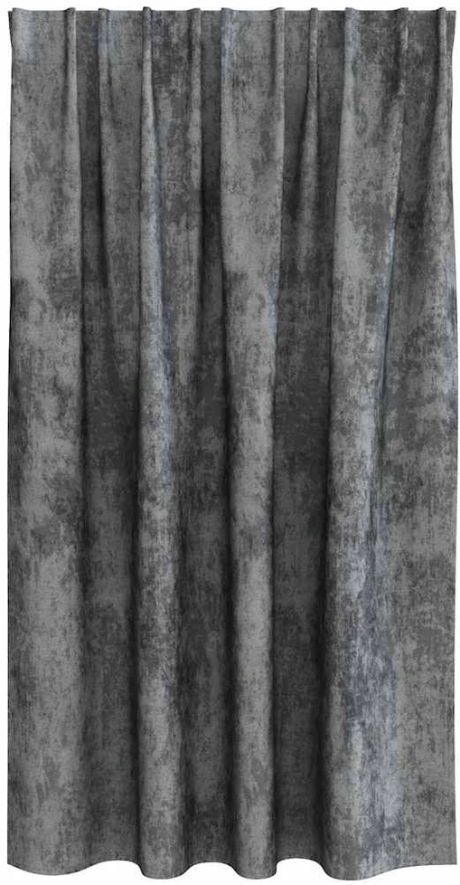 Aksominio tipo užuolaidos 2 vnt. Pilka 140 x 140 cm Aksomas