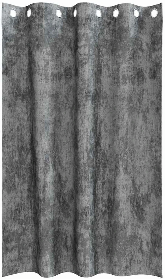 Aksominio tipo užuolaidos 2 vnt. Pilka 175 x 140 cm Aksomas