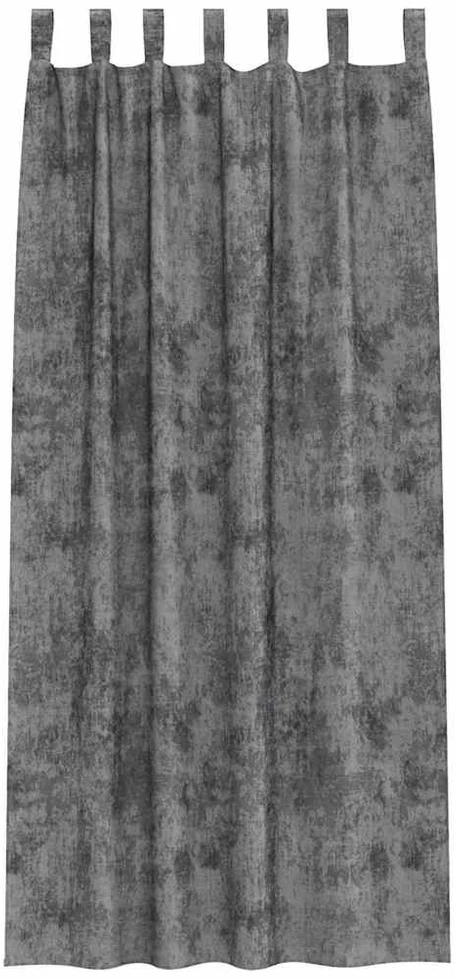 Aksominio tipo užuolaidos 2 vnt. Pilka 260 x 140 cm Aksomas