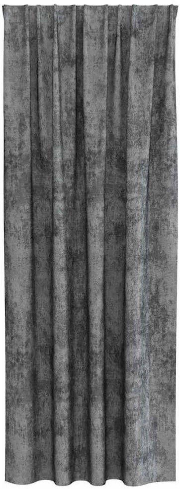Aksominio tipo užuolaidos 2 vnt. Pilka 260 x 140 cm Aksomas