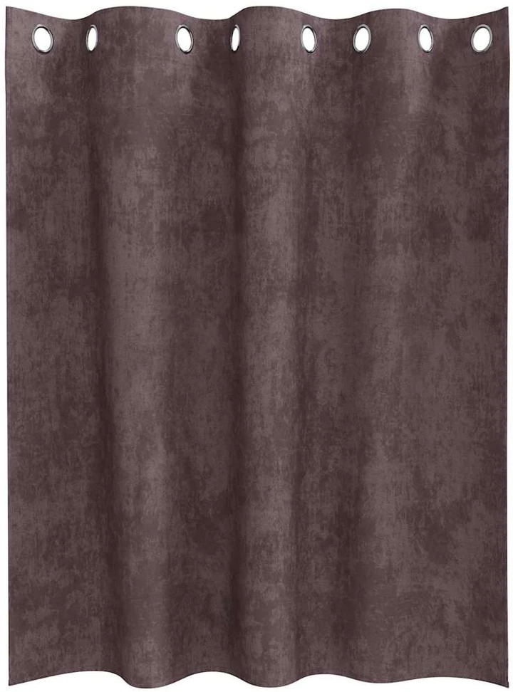 Aksominio tipo užuolaidos 2 vnt. Ruda 140 x 140 cm Aksomas