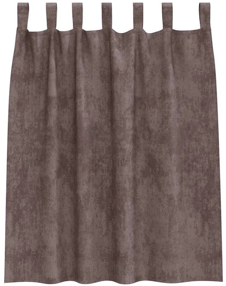 Aksominio tipo užuolaidos 2 vnt. Ruda 140 x 140 cm Aksomas