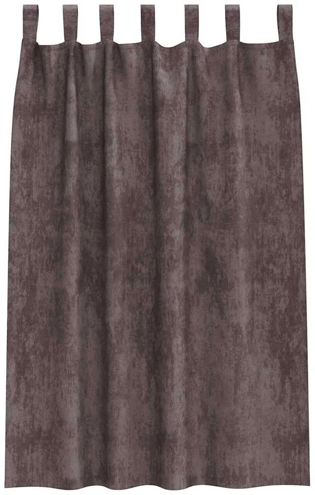 Aksominio tipo užuolaidos 2 vnt. Ruda 175 x 140 cm Aksomas