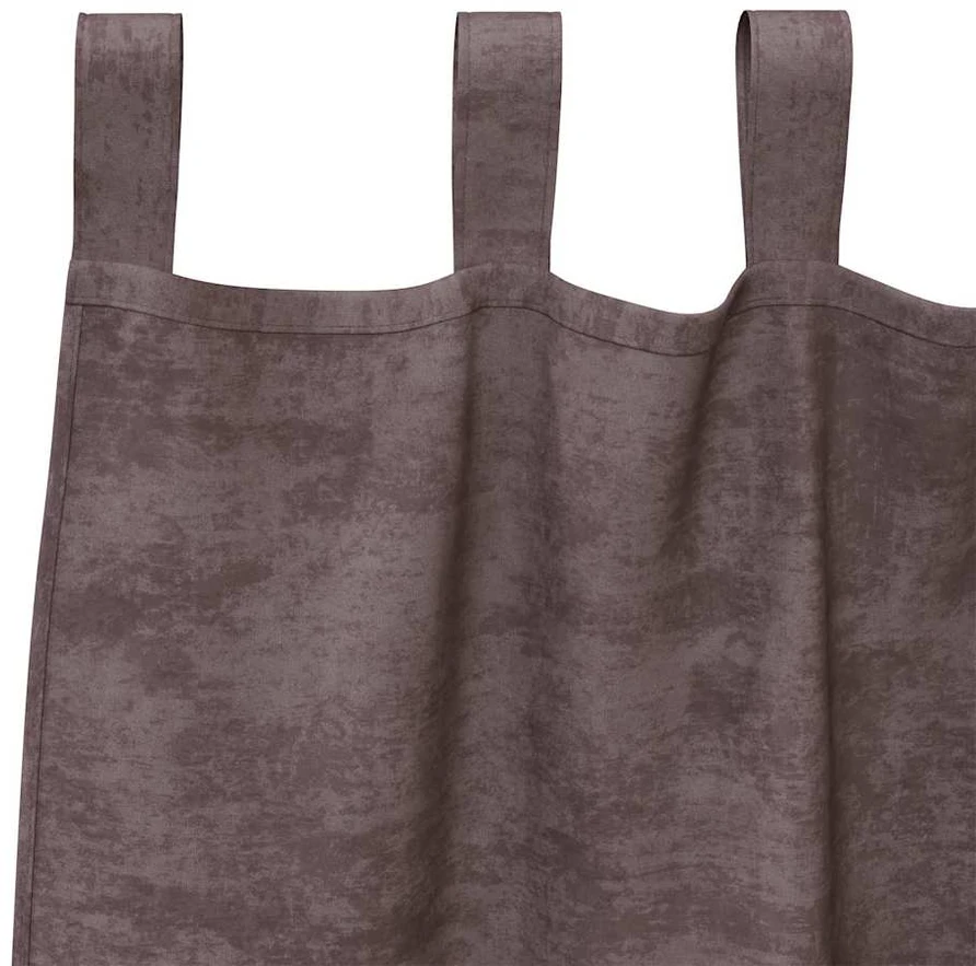 Aksominio tipo užuolaidos 2 vnt. Ruda 245 x 140 cm Aksomas