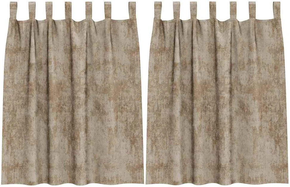 Aksominio tipo užuolaidos 2 vnt. šampano 140 x 140 cm Aksomas