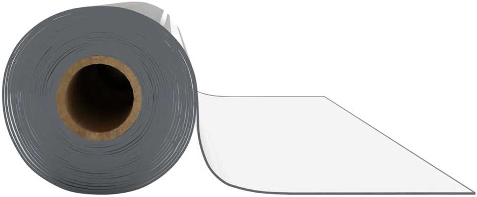 Apsauginės stalo plėvelės ritinys, skaidrus, 0,9x15m, PVC, 1,6mm