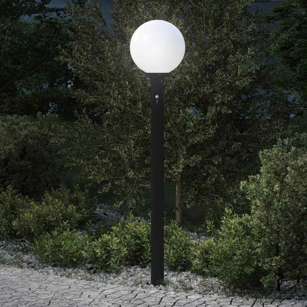 Pakabinamas šviestuvas Apsauginis stulpelis su jutikliu, 120 cm, juodas, IP44