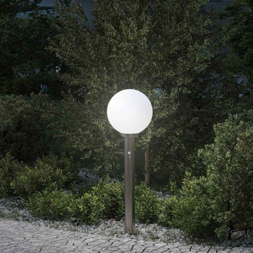 Pakabinamas šviestuvas Apsauginis stulpelis su jutikliu, 80 cm, nerūdijantis plienas, IP44