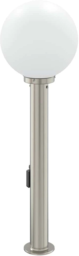 Pakabinamas šviestuvas Apsauginis šviestuvas su jutikliu ir lizdu, 80 cm, nerūdijantis plienas, IP44