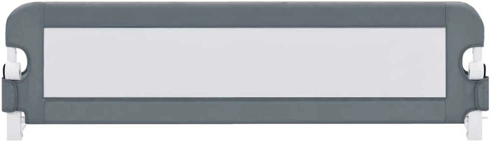Apsauginis turėklas vaiko lovai, pilkas, 120x42cm, poliesteris