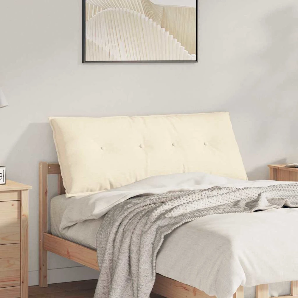 Apsaugos Pagalvė Kreminė 120 x 50 cm Kordūrinis audinys